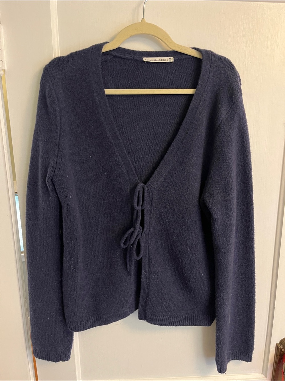 Abercrombie & Fitch Navy Tie-Front Cardigan